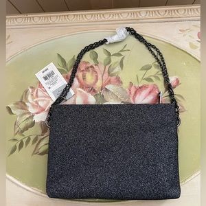 Black Glitter Shoulder and Crossbody Bag